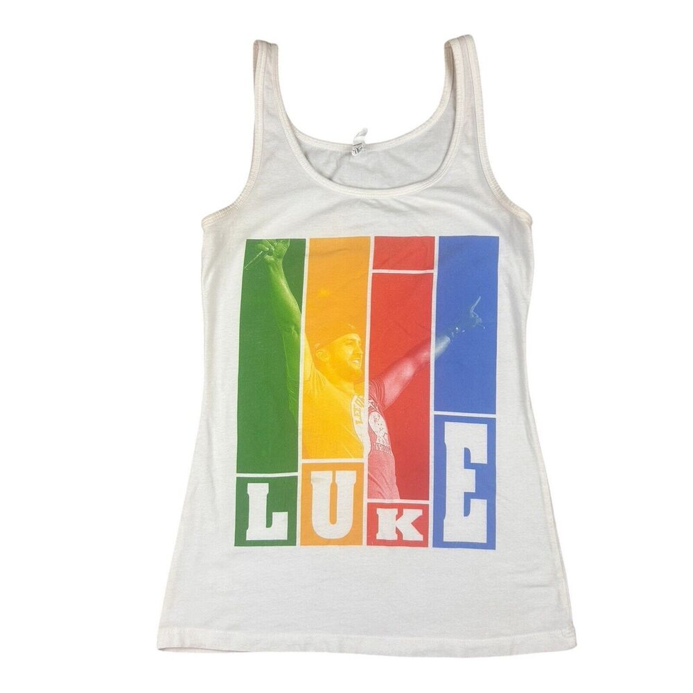 Luke Bryan Kick The Dust Up Tour Tank Top Size Medium
